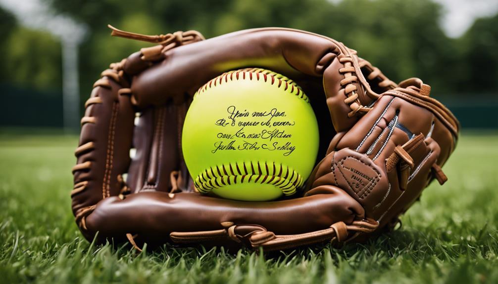 softball player gifts personalized